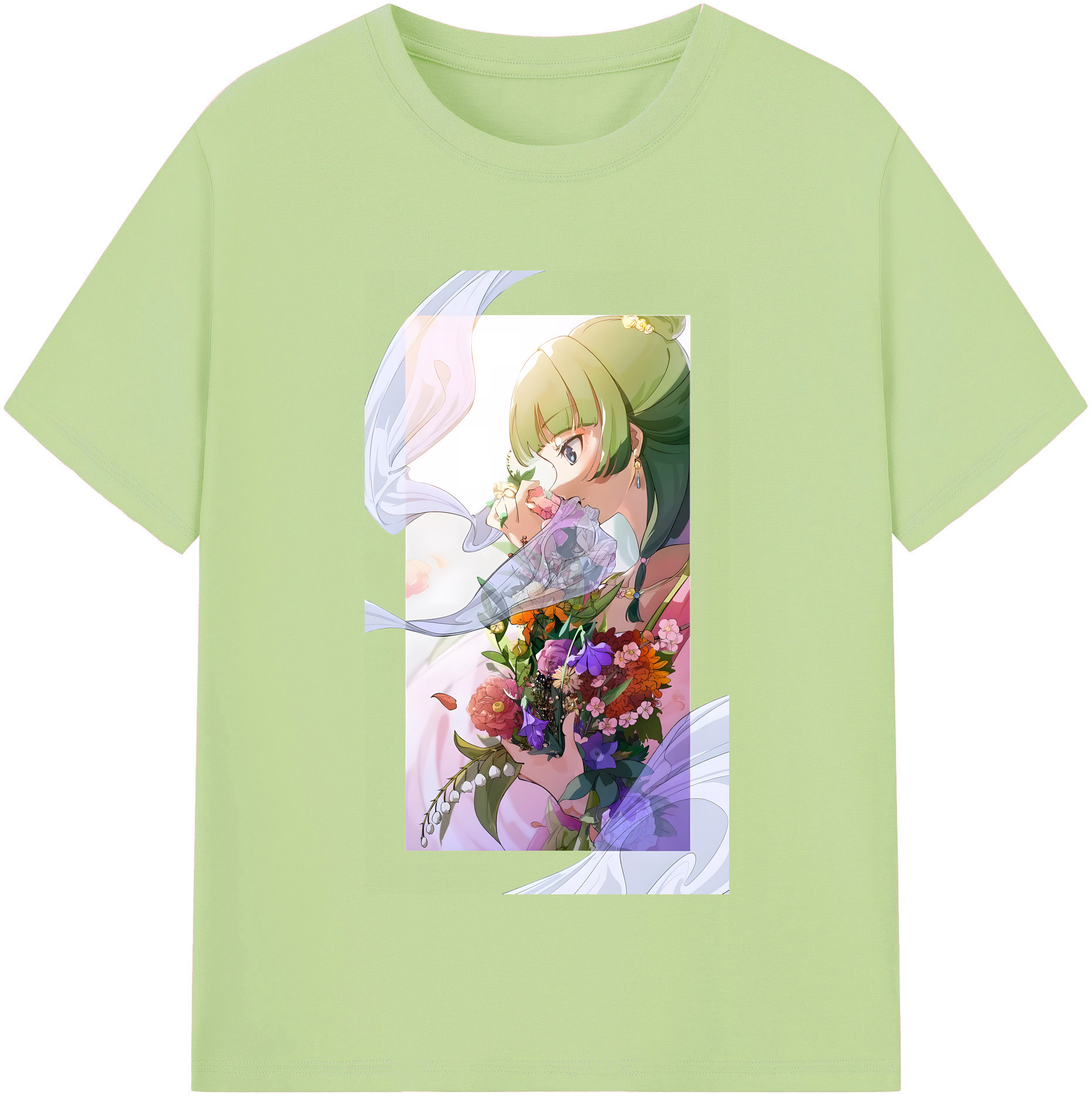 （画像用） 薬屋のひとりごと The Apothecary Diaries 綿100％半袖Tシャツ（フロントプリント）